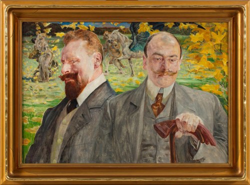 Jacek Malczewski (1854-1929), Jesienią. Portret podwójny, ok. 1906