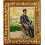 Jacek Malczewski (1854–1929), Mieczysław Gąsecki in the Park, 1920