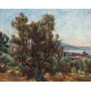Józef Pankiewicz (1866-1940), Pejzaż z Sanary, 1929