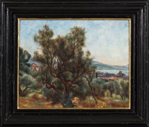 Józef Pankiewicz (1866-1940), Pejzaż z Sanary, 1929