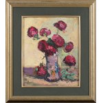 Włodzimierz Terlikowski (1873-1951), Rose in un vaso, 1920 / Peonie rosa, 1920 (dipinto bifacciale)