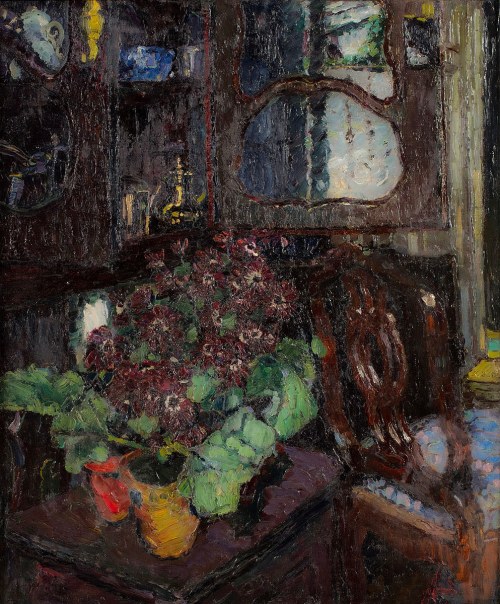 Aleksander Blonder (1909-1949) (Sasza, Szaje, Andre Blondel), Wnętrze z chryzantemami