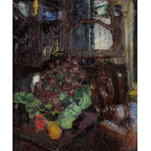 Aleksander Blonder (1909–1949) (Sasha, Shaye, Andre Blondel), Interior with Chrysanthemums