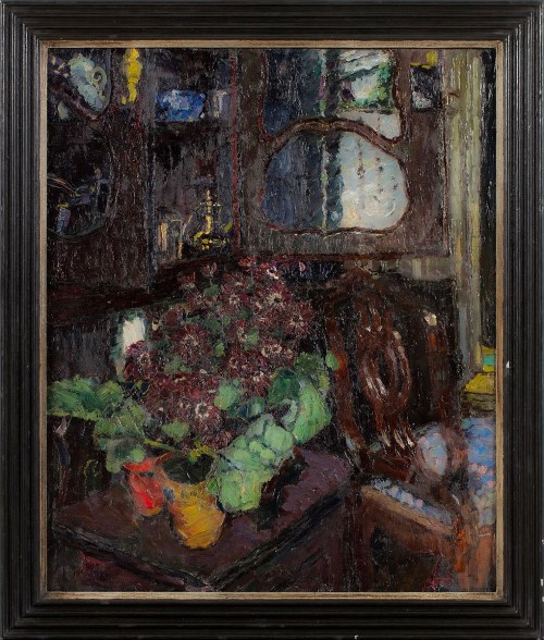Aleksander Blonder (1909-1949) (Sasza, Szaje, Andre Blondel), Wnętrze z chryzantemami