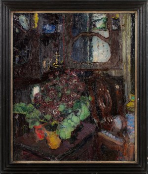 Aleksander Blonder (1909-1949) (Sasza, Szaje, Andre Blondel), Wnętrze z chryzantemami