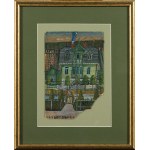 Nikifor Krynicki (1895–1968), Villa by the Stream, 1940s