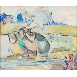 Judyta Sobel (1924–2012), Landscape, ca. 1955