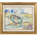 Judyta Sobel (1924–2012), Landscape, ca. 1955