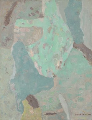 Maria Ewa Łunkiewicz-Rogoyska (1895-1967), Kompozycja świetlisto-zielona, 1965