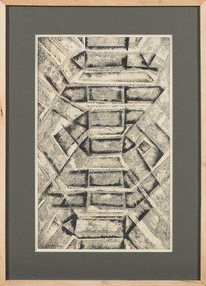 Halina Wrzeszczyńska (1929-2018), Kryształ tlenku miedzi z cyklu Struktury krystaliczne, 1965