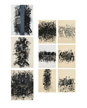Aleksander Kobzdej (1920-1972), Le Rocher, 1968 (zestaw 9 prac)