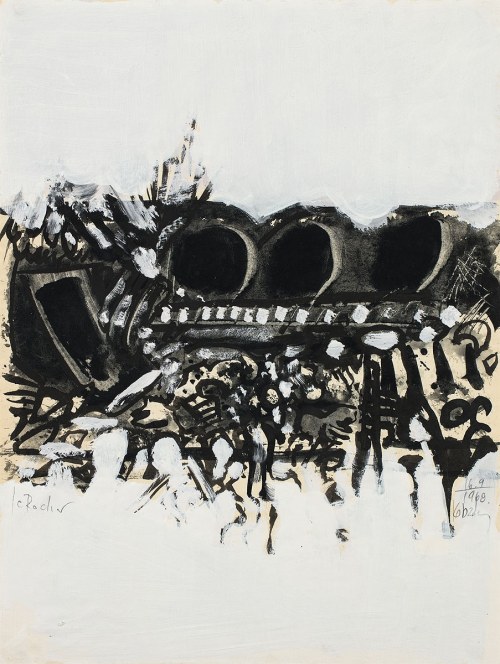 Aleksander Kobzdej (1920-1972), Le Rocher, 1968 (zestaw 9 prac)
