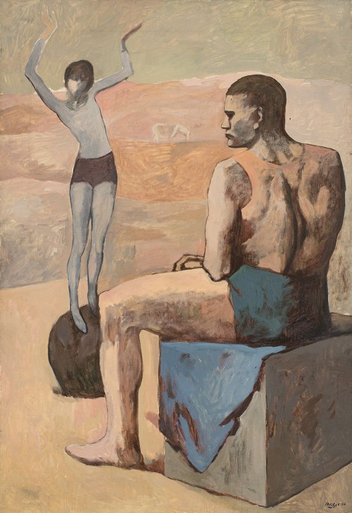 Wojciech Fangor (1922-2015), Kopia obrazu Pabla Picassa Acrobate à la Boule [Akrobatka na kuli], 1954