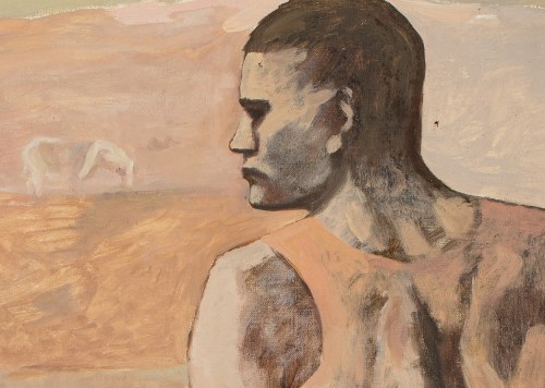 Wojciech Fangor (1922-2015), Kopia obrazu Pabla Picassa Acrobate à la Boule [Akrobatka na kuli], 1954