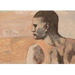 Wojciech Fangor (1922-2015), Kopia obrazu Pabla Picassa Acrobate à la Boule [Akrobatka na kuli], 1954