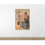 Wojciech Fangor (1922-2015), Kopia obrazu Pabla Picassa Acrobate à la Boule [Akrobatka na kuli], 1954