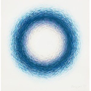 Wojciech Fangor (1922–2015), Blue Circle, 1973