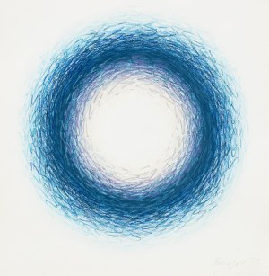 Wojciech Fangor (1922-2015), Koło niebieskie, 1973