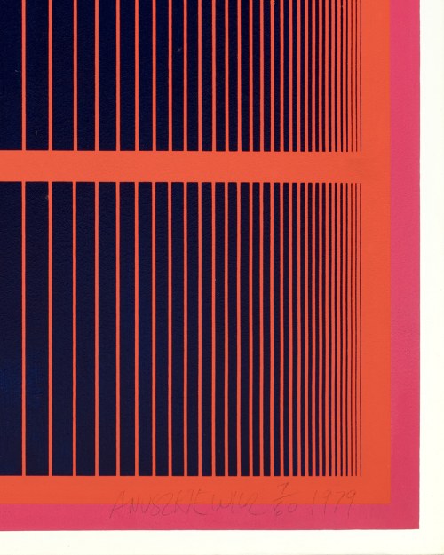 Richard Anuszkiewicz (1930-2020), Reflections V - Red Line, 1979