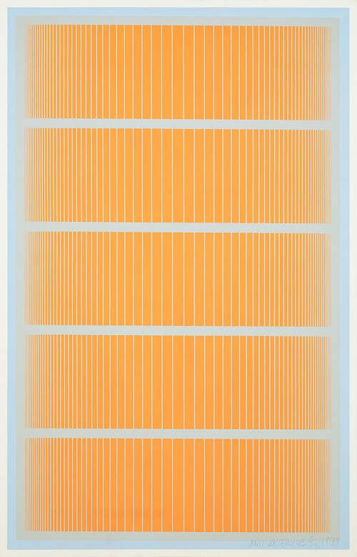 Richard Anuszkiewicz (1930-2020), Reflections V - Grey Line, 1979