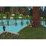Maria Korsak (1908-1972), Górskie jezioro, ok. 1975
