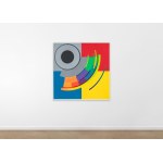 Jan Pamuła (1944–2022), Composition with a Black Circle, 1974