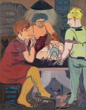 Edward Dwurnik (1943-2018), Biurwy z cyklu Sportowcy, 1983
