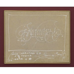 Franciszek STAROWIEYSKI (1930–2009), Artist’s autograph, 2003