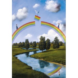 Rafał Olbiński (b. 1943) Hidden Desires, limited-edition inkograph from the Olbiński Studio, 1st edition of 20