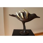 Michał Wysocki, The Golden Egg, bronze sculpture, no. 6 of 8, 2010