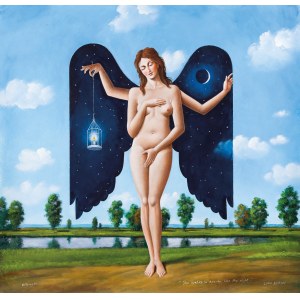 Rafał Olbiński (b. 1943), She Walks in Beauty Like Night—Lord Byron