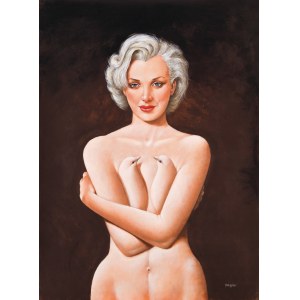 Rafał Olbiński (b. 1943), Marilyn Outside the Box, limited-edition inkograph, No. 1 of 20, A2 size