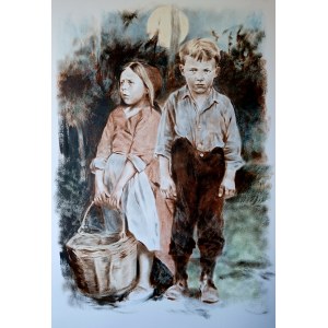 Jan Dubrowin (nato nel 1955), “Hansel e Gretel” dalla serie “Fiabe per la mia bambina”.