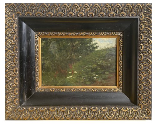 BRZOZOWSKI FELIKS - KRAJOBRAZ Z SARNĄ 1860