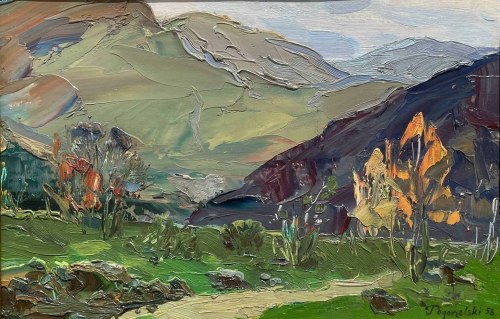 POGORZELSKI JERZY - PEJZAŻ GÓRSKI 1958