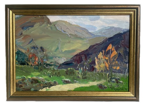 POGORZELSKI JERZY - PEJZAŻ GÓRSKI 1958