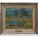 Jan Wojnarski(1879 Tarnów-1937 Kraków),Pejzaż podgórski,ok.1920