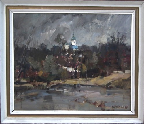 Jan Dasewicz (1932-1999),Kościół w Owińsku 1989 r.