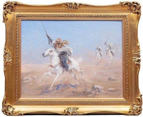 Czesław (I.Zygmuntowicz) Wasilewski (1875-1947), Arabowie na pustyni,
