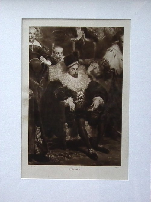 Jan Matejko (1838-1893),Zygmunt III Waza (Fragment obrazu „Kazanie Skargi”)