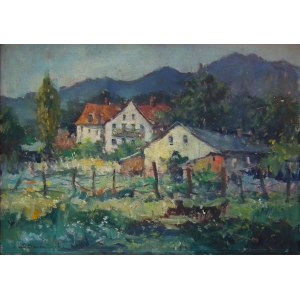 Eugeniusz Dzierżencki (1905–1990), Landscape from Oliwa