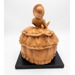 Art Deco Sculpture—Lady with a Greyhound