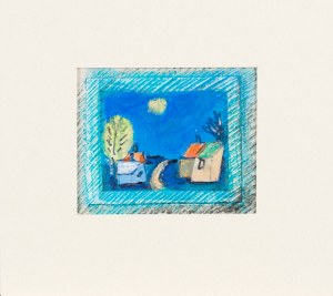 Eugeniusz TUKAN-WOLSKI (1928-2014), Pejzaż wiejski nocą
