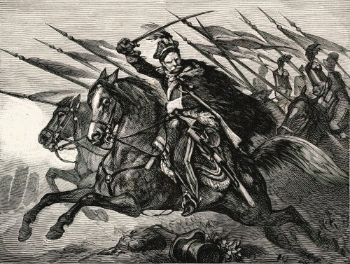 Juliusz KOSSAK (1824-1899), Do ataku! - Pan Mohort osłania odwrót brygady Wielborskiego