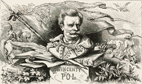 Juliusz KOSSAK (1824-1899), Wincenty Pol, winieta do Mohorta