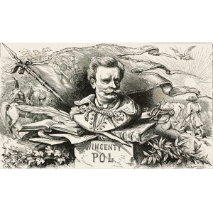 Juliusz KOSSAK (1824-1899), Wincenty Pol, winieta do Mohorta
