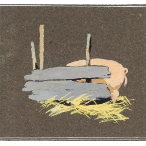 Ludwik MACIĄG (1920–2007), A Pig in the Pen