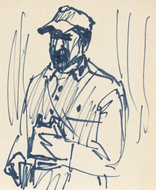 Ludwik MACIĄG (1920-2007), Oficer z lornetką