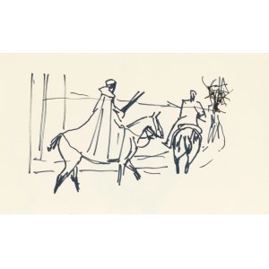 Ludwik MACIĄG (1920–2007), The Departure of the Uhlans
