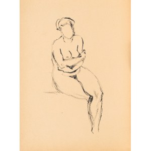 Ludwik MACIĄG (1920–2007), Akt einer sitzenden Frau